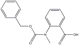 2-[[(benzyloxy)carbonyl](methyl)amino]benzoic acid 结构式