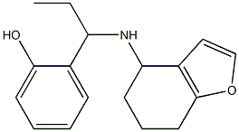 2-[1-(4,5,6,7-tetrahydro-1-benzofuran-4-ylamino)propyl]phenol 结构式