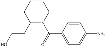 2-[1-(4-aminobenzoyl)piperidin-2-yl]ethanol 结构式