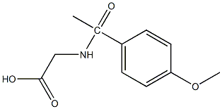 2-[1-(4-methoxyphenyl)acetamido]acetic acid 结构式