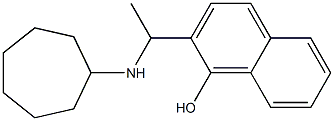 2-[1-(cycloheptylamino)ethyl]naphthalen-1-ol 结构式