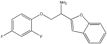 2-[1-amino-2-(2,4-difluorophenoxy)ethyl]-1-benzofuran 结构式