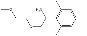 2-[1-amino-2-(2-methoxyethoxy)ethyl]-1,3,5-trimethylbenzene 结构式