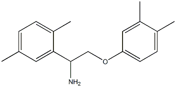 2-[1-amino-2-(3,4-dimethylphenoxy)ethyl]-1,4-dimethylbenzene 结构式