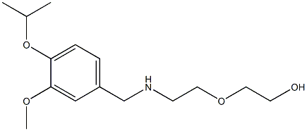 2-[2-({[3-methoxy-4-(propan-2-yloxy)phenyl]methyl}amino)ethoxy]ethan-1-ol 结构式