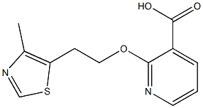 2-[2-(4-methyl-1,3-thiazol-5-yl)ethoxy]pyridine-3-carboxylic acid 结构式