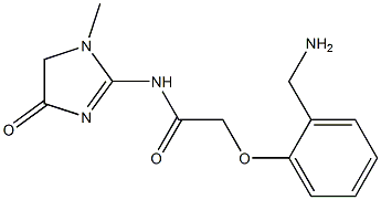 2-[2-(aminomethyl)phenoxy]-N-(1-methyl-4-oxo-4,5-dihydro-1H-imidazol-2-yl)acetamide 结构式