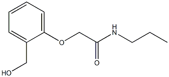 2-[2-(hydroxymethyl)phenoxy]-N-propylacetamide 结构式