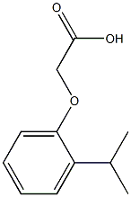 2-[2-(propan-2-yl)phenoxy]acetic acid 结构式