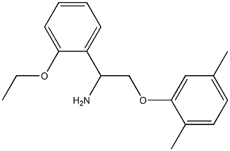 2-[2-amino-2-(2-ethoxyphenyl)ethoxy]-1,4-dimethylbenzene 结构式