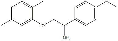 2-[2-amino-2-(4-ethylphenyl)ethoxy]-1,4-dimethylbenzene 结构式