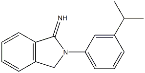 2-[3-(propan-2-yl)phenyl]-2,3-dihydro-1H-isoindol-1-imine 结构式