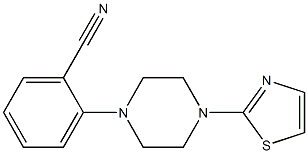 2-[4-(1,3-thiazol-2-yl)piperazin-1-yl]benzonitrile 结构式