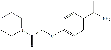 2-[4-(1-aminoethyl)phenoxy]-1-(piperidin-1-yl)ethan-1-one 结构式