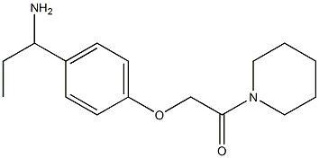 2-[4-(1-aminopropyl)phenoxy]-1-(piperidin-1-yl)ethan-1-one 结构式