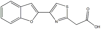 2-[4-(1-benzofuran-2-yl)-1,3-thiazol-2-yl]acetic acid 结构式