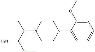 2-[4-(2-methoxyphenyl)piperazin-1-yl]pentan-3-amine 结构式