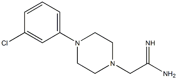 2-[4-(3-chlorophenyl)piperazin-1-yl]ethanimidamide 结构式