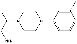 2-[4-(3-methylphenyl)piperazin-1-yl]propan-1-amine 结构式