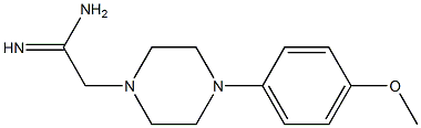 2-[4-(4-methoxyphenyl)piperazin-1-yl]ethanimidamide 结构式