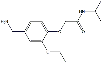 2-[4-(aminomethyl)-2-ethoxyphenoxy]-N-(propan-2-yl)acetamide 结构式