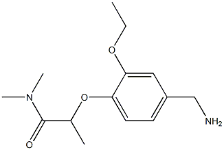 2-[4-(aminomethyl)-2-ethoxyphenoxy]-N,N-dimethylpropanamide 结构式