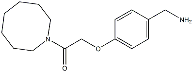 2-[4-(aminomethyl)phenoxy]-1-(azocan-1-yl)ethan-1-one 结构式