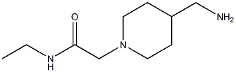 2-[4-(aminomethyl)piperidin-1-yl]-N-ethylacetamide 结构式