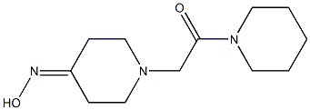 2-[4-(hydroxyimino)piperidin-1-yl]-1-(piperidin-1-yl)ethan-1-one 结构式