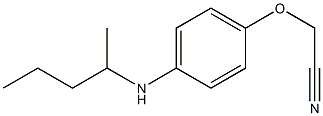 2-[4-(pentan-2-ylamino)phenoxy]acetonitrile 结构式