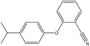 2-[4-(propan-2-yl)phenoxy]benzonitrile 结构式