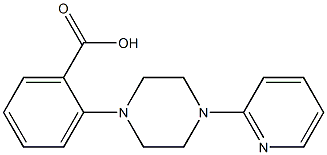 2-[4-(pyridin-2-yl)piperazin-1-yl]benzoic acid 结构式