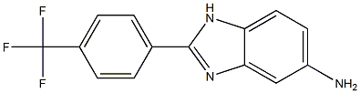 2-[4-(trifluoromethyl)phenyl]-1H-1,3-benzodiazol-5-amine 结构式