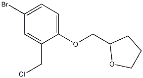 2-[4-bromo-2-(chloromethyl)phenoxymethyl]oxolane 结构式