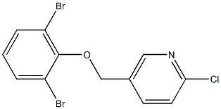2-chloro-5-(2,6-dibromophenoxymethyl)pyridine 结构式