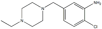 2-chloro-5-[(4-ethylpiperazin-1-yl)methyl]aniline 结构式