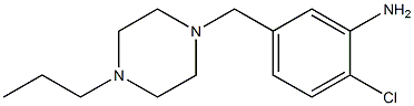 2-chloro-5-[(4-propylpiperazin-1-yl)methyl]aniline 结构式