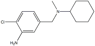 2-chloro-5-{[cyclohexyl(methyl)amino]methyl}aniline 结构式