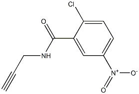2-chloro-5-nitro-N-prop-2-ynylbenzamide 结构式