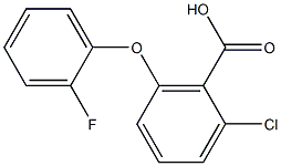 2-chloro-6-(2-fluorophenoxy)benzoic acid 结构式