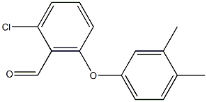 2-chloro-6-(3,4-dimethylphenoxy)benzaldehyde 结构式