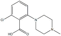 2-chloro-6-(4-methylpiperazin-1-yl)benzoic acid 结构式