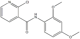 2-chloro-N-(2,4-dimethoxyphenyl)pyridine-3-carboxamide 结构式