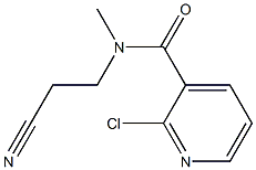 2-chloro-N-(2-cyanoethyl)-N-methylpyridine-3-carboxamide 结构式