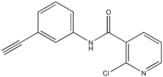 2-chloro-N-(3-ethynylphenyl)nicotinamide 结构式