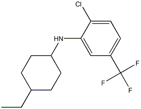 2-chloro-N-(4-ethylcyclohexyl)-5-(trifluoromethyl)aniline 结构式