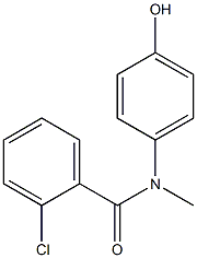 2-chloro-N-(4-hydroxyphenyl)-N-methylbenzamide 结构式