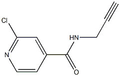 2-chloro-N-(prop-2-yn-1-yl)pyridine-4-carboxamide 结构式