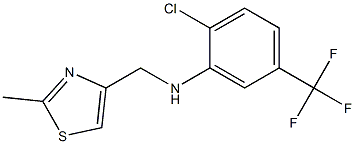 2-chloro-N-[(2-methyl-1,3-thiazol-4-yl)methyl]-5-(trifluoromethyl)aniline 结构式