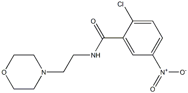 2-chloro-N-[2-(morpholin-4-yl)ethyl]-5-nitrobenzamide 结构式